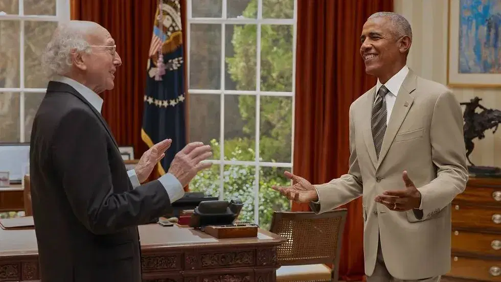 Yes, Obama Wore the Tan Suit. But Apparently It Was Larry David’s Fault